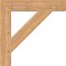 Ekena Millwork Traditional Block Smooth Bracket, Western Red Cedar, 5 1/2"W x 34"D x 34"H BKT06X34X34TRA05SWR - alternate 4